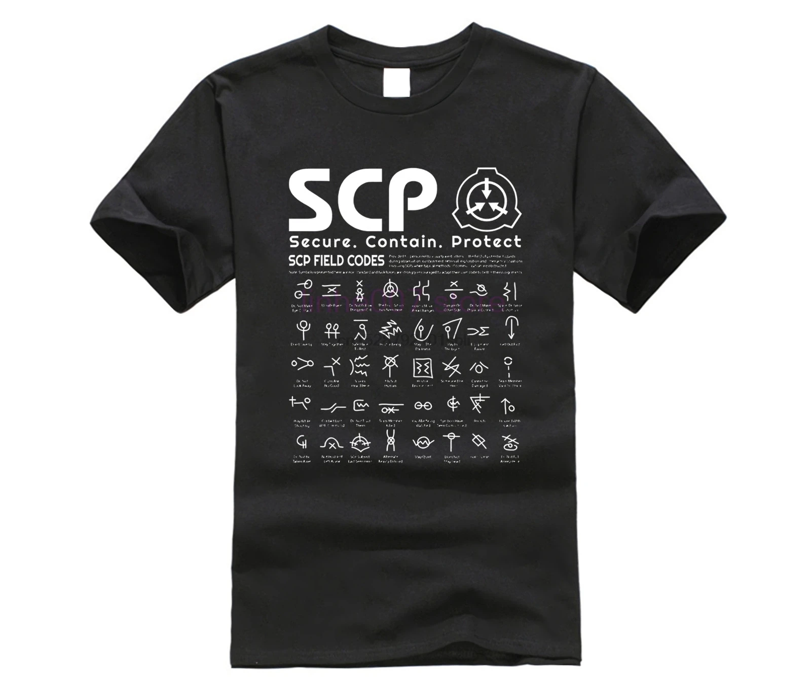 Футболка Scp с полевыми кодами Прямая поставка Мужская футболка лето 2019 100% хлопок