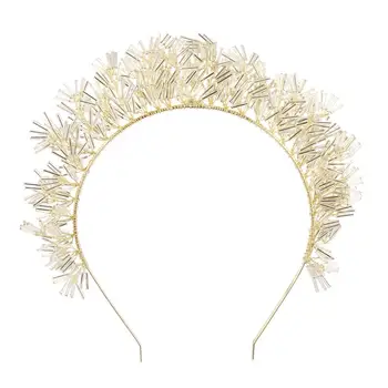 

1pc Elegant Hair Accessories Crown Headband Headpiece for Gift