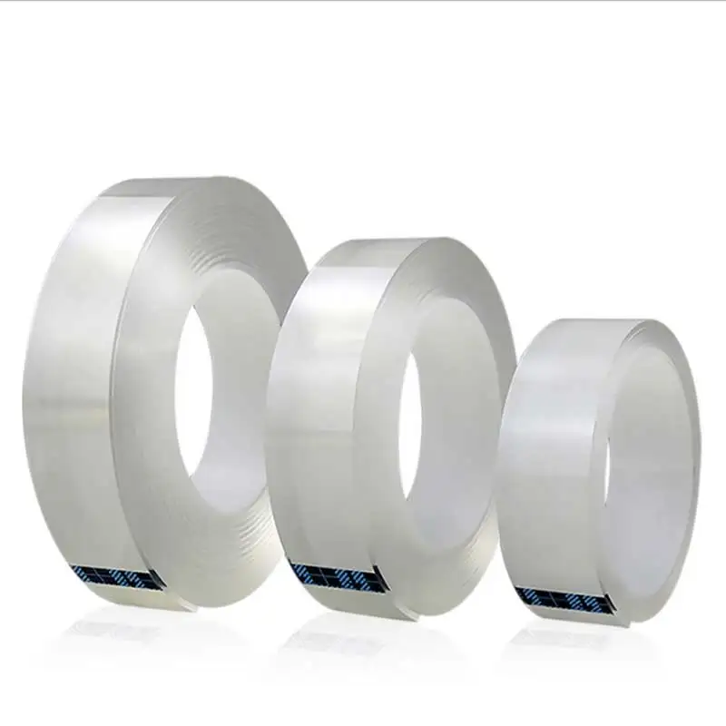 

1m / 3m / 5m non-marking magic tape double-sided tape Transparent reusable Waterproof tape Cleanable Home