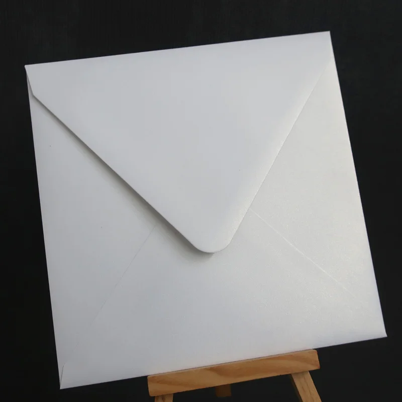 50 шт. 160x160 мм (6 2 &quotx 6 2&quot) перламутровый цветной бумажный конверт для приглашения