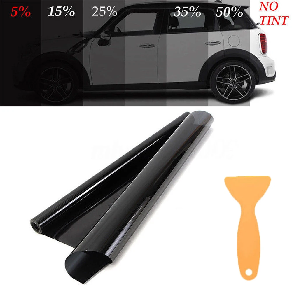 50cm X 100cm Black Glass Window Tint Shade Film Vlt15 25 35 50 Auto Car Roll Wall Stickers Aliexpress