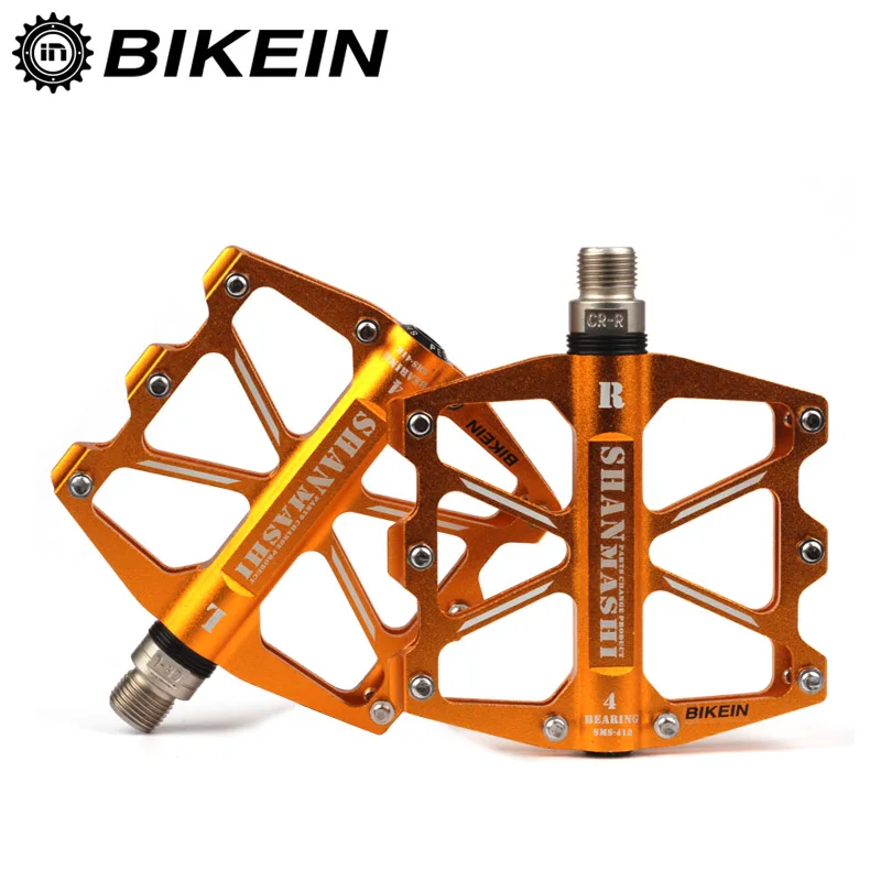 BIKEIN Велоспорт BMX велосипед Алюминий ЧПУ платформа Нескользящие педали MTB педали 4 герметичные подшипники педали горный велосипед запчасти 6 цветов