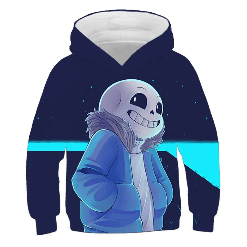 Undertale Sans/толстовки с капюшоном для мальчиков 3D принтом волка Верхняя одежда на