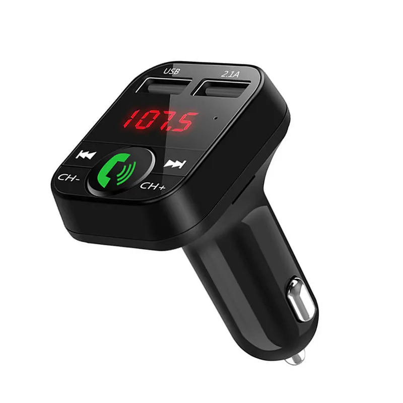 

Car Kit Handsfree Wireless Bluetooth FM Transmitter LCD MP3 Player USB Charger 2.1A Hands Free