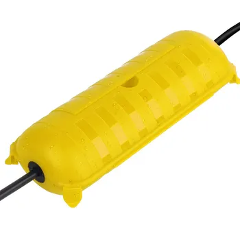 

Plastic Electrical Connection Box Outdoor Waterproof Extension Cord Cover Seal Enclosure LED Strip Light Power Tool Easy Apply