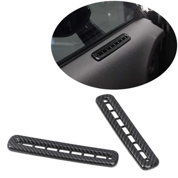 

For Dodge Challenger 2015 2016 2017 2018 2019 Interior Accessories ABS Carbon Fiber Inner Door Upper Air Vent Outlet Cover Trim