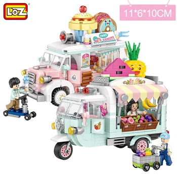 

LOZ Creator Donuts Fruits Car Model Building Blocks DIY Assembly City Bricks Sales Car Children Educational Toys for Girls Boys