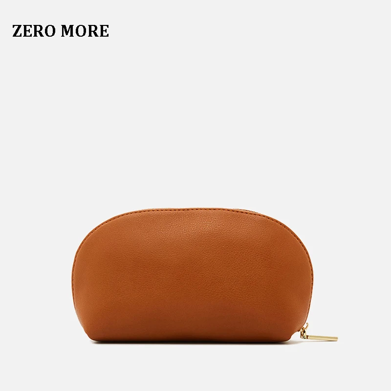 

ZERO MORE Travel Beautician Solid Cosmetic Bag for Women Zipper Make Up Organizer Storage Pouch Cosmetic Bag Travel Makeup Case