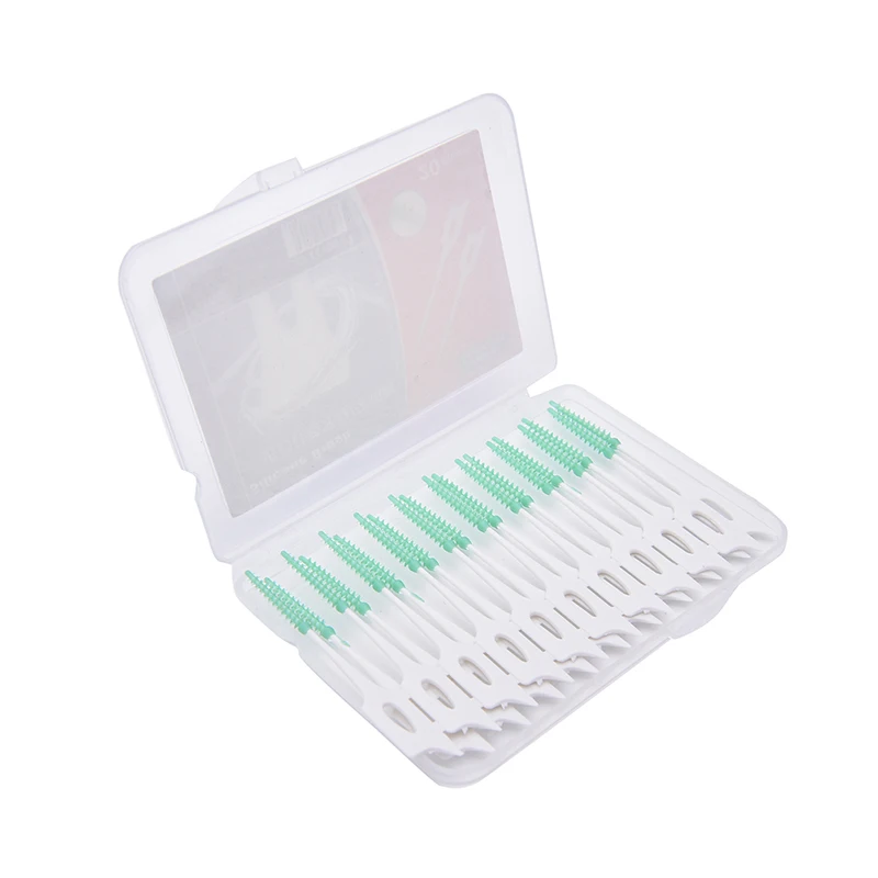 10PCS/20PCS I Shaped/L Shaped Interdental Brush Floss Interdental Cleaners Dental Teeth Brush Toothpick Oral Care Tool