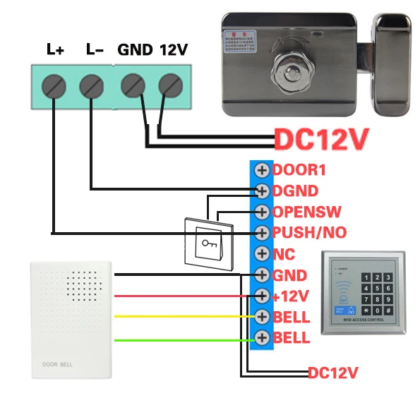 da porta mecânica chave id tag telefone