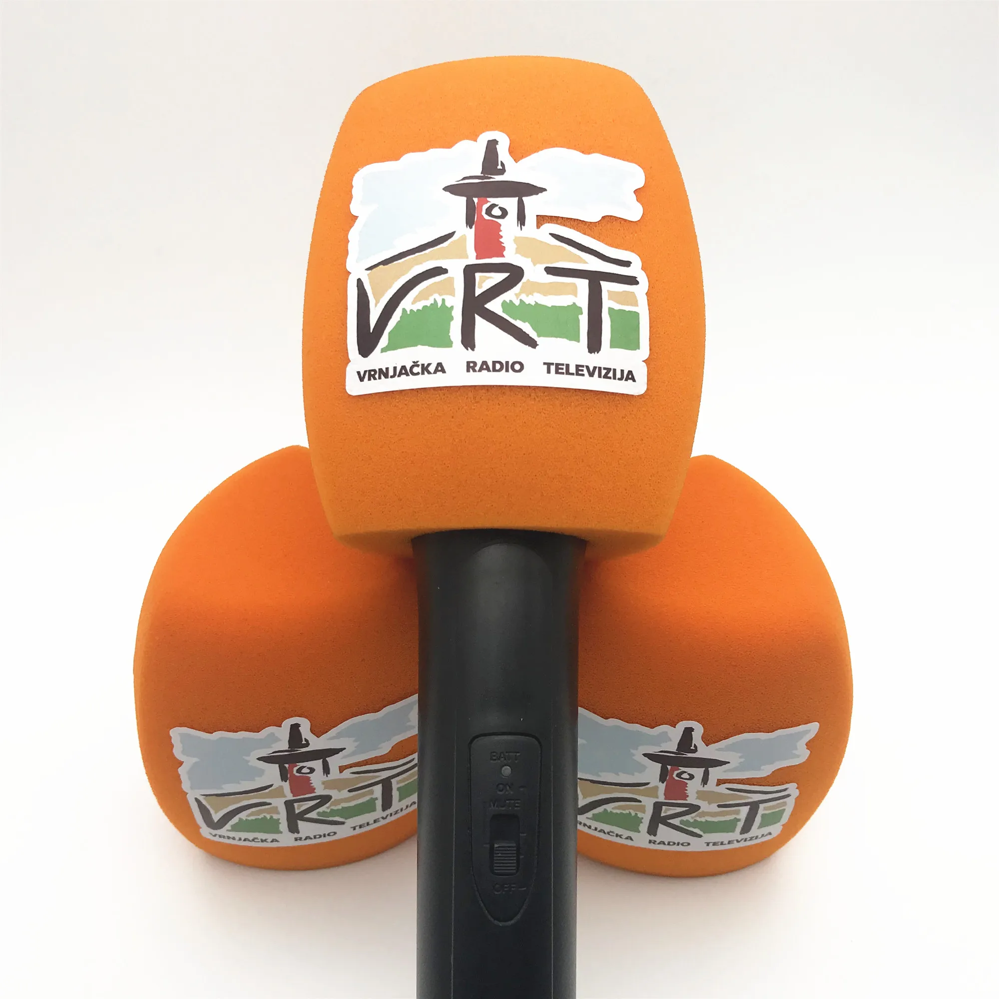 Linhuipad O15 оранжевый цвет Ветрозащита для микрофона настроить логотип ручной лобовое стекло для микрофона Sennheiser 4 см(1.57in