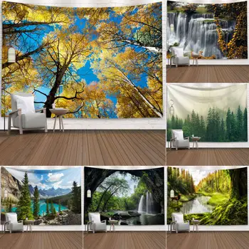 

Magical Forest Tree Tapestry Wall Hanging Mandala Bedspread Throw Art Home Decor New Scenery Tapestry