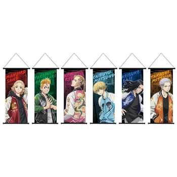 Póster de Anime japonés de Tokio para decoración de la habitación del hogar, lienzo con impresión de tela, rollo de 30x70cm