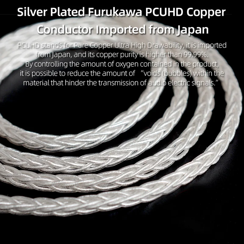 NICEHCK ForX 8 Litz core Silver Plated Furukawa