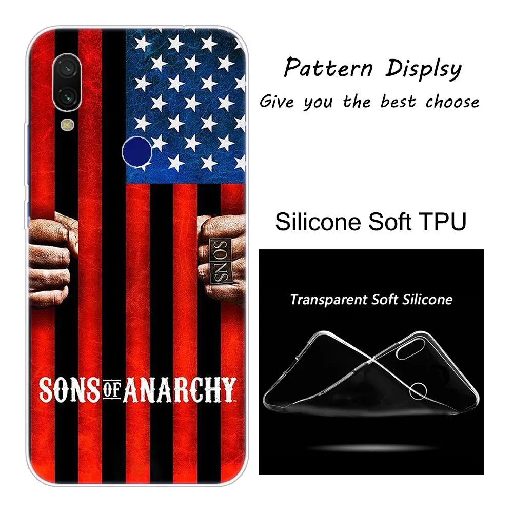 006 Хит американская ТВ Sons of Anarchy Мягкий силиконовый чехол для Xiaomi Redmi K20 Pro 8 8A 7 7A 6 6A 5 Plus S2 Note 8 iPhone 7 6 Plus 5 iPad Pro 4 4X крышка - Цвет: 006