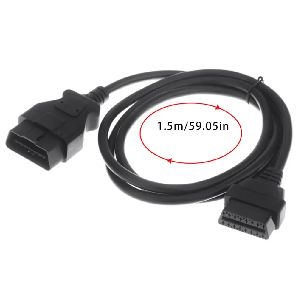 1 до 2 Автомобильный два в одном OBD Удлинительный кабель к штепсельный