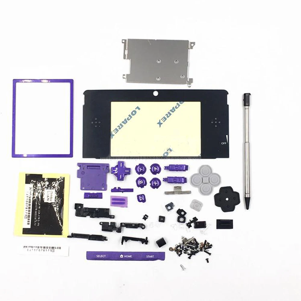 Lente Adesivo, Nintendo, Antigo 3DS Game Console, 6 Cores
