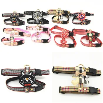 

2020 New Cat Special Pet Chest Back I-shape Chest Back Traction Set Pet Products Manufacturer Wholesale Pet Collar Bell Scarf