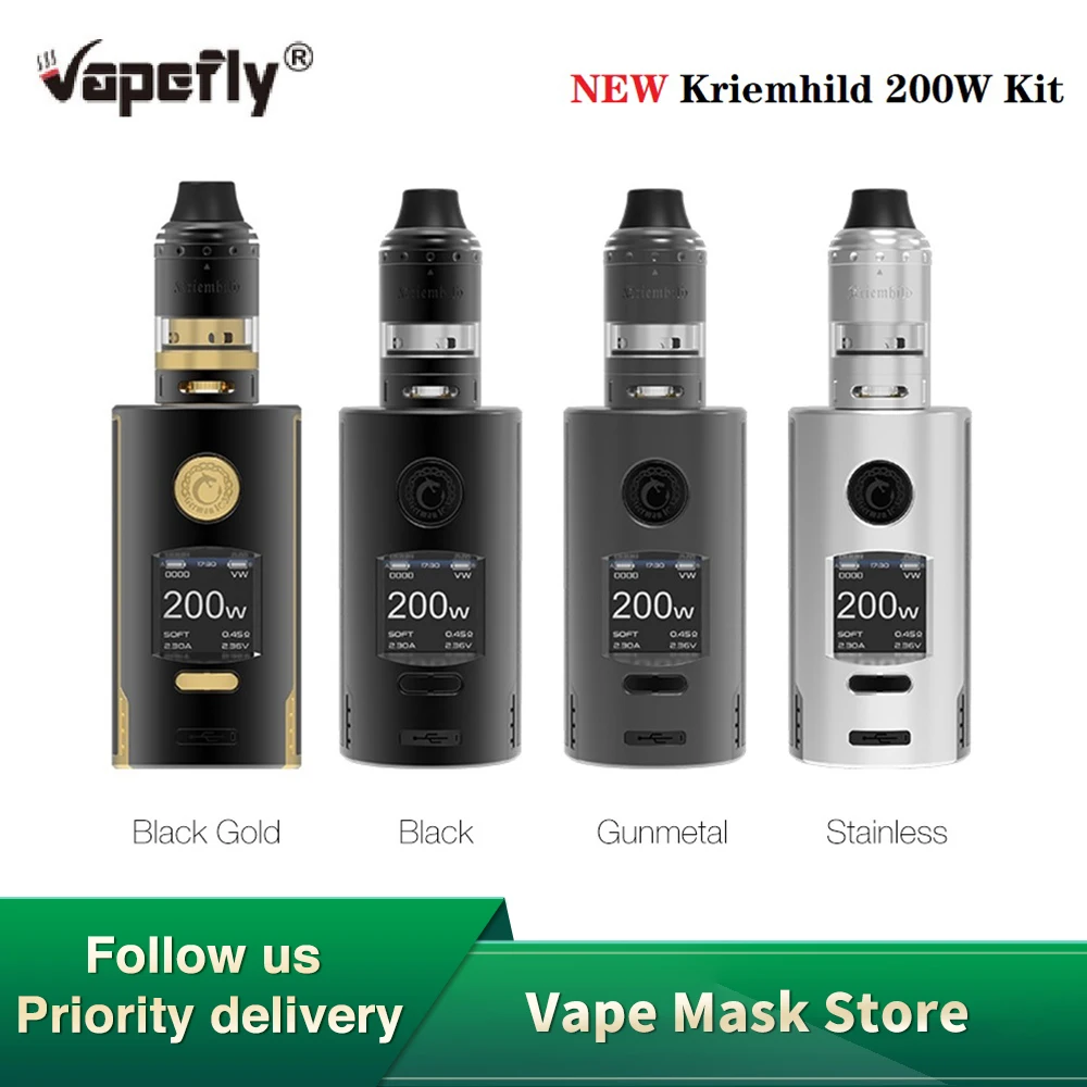 Оригинальный стартовый набор Vapefly Kriemhild 200 Вт с баком 5 мл подходит для