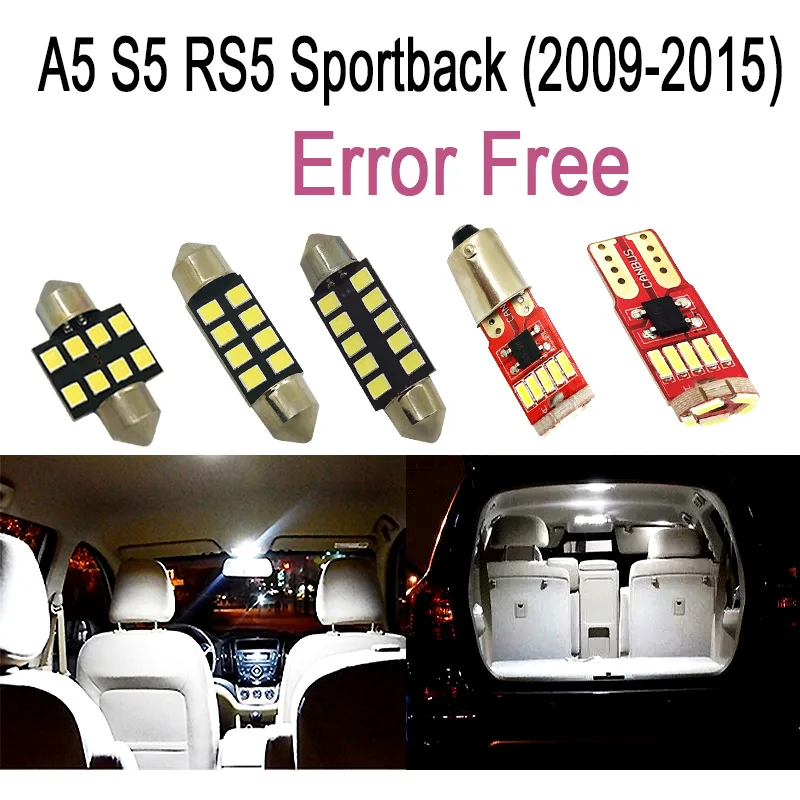

20pcs canbus error free LED bulb interior dome light kit package for Audi A5 S5 RS5 sportback (2009-2015)
