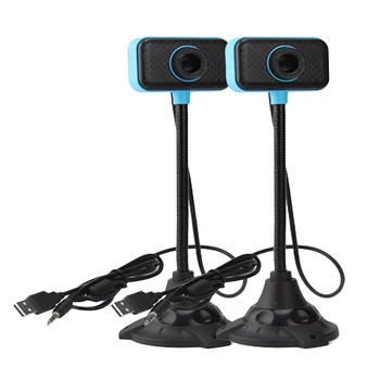 

2 Pcs USB 2.0 Web Camera Webcam with Microphone for Computer PC Laptop Desktop