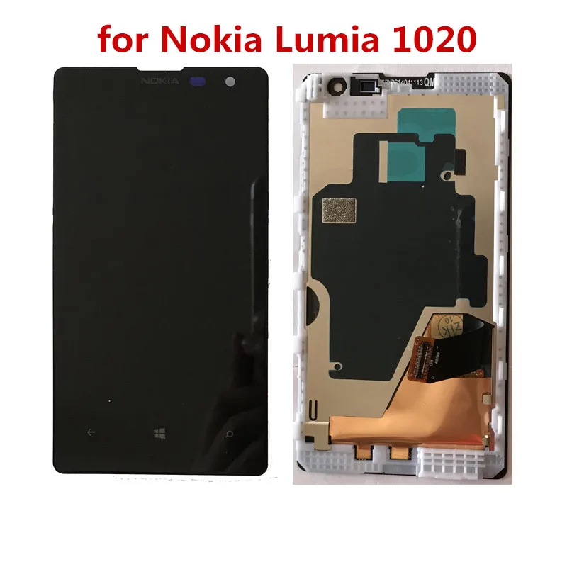 

100%original LCD Screen LCD Display + Touch Panel with Frame for Nokia Lumia 1020 with frame