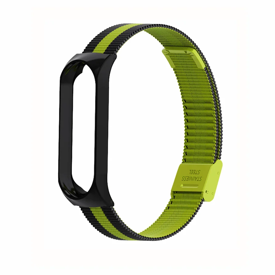aa64401 Металлический браслет для mi Band 4 3 ремешок на запястье металлический Безвинтовой из нержавеющей стали для Xiao mi band 4 3 Широкие ремешки mi band 4 3 - Цвет: aa64401