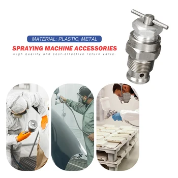 

1 Set Return Valve Strong Toughness Metal Portable Supplies for 390/395/490/495/595 Airless Spraying Machine Accessories