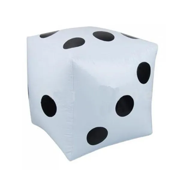 28cm Inflatable Blow-Up Cube Big Dice Multi-functional Classic Practical Toy for Family Playing Games Entertainment 2