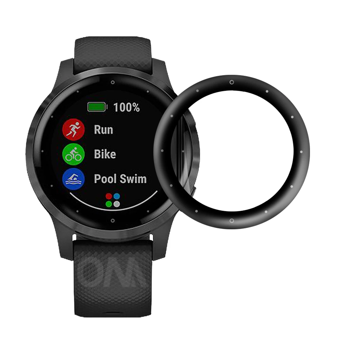 Screen Protector für Garmin Vivoactive 4 4s 20D Gebogene Rand Vollen Abdeckung Weichen Schutzhülle Film für Garmin Aktive S (nicht Glas)