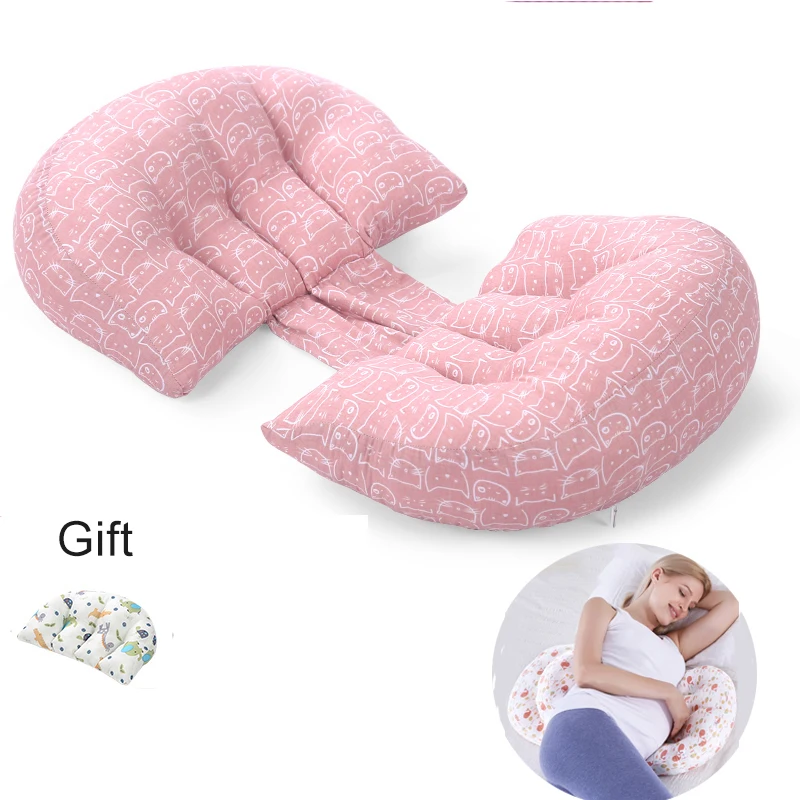 Almohada de ancho ajustable para mujer embarazada, almohada multifuncional  para dormir de lado a la cintura, suministros para el embarazo, 1 unidad -  AliExpress