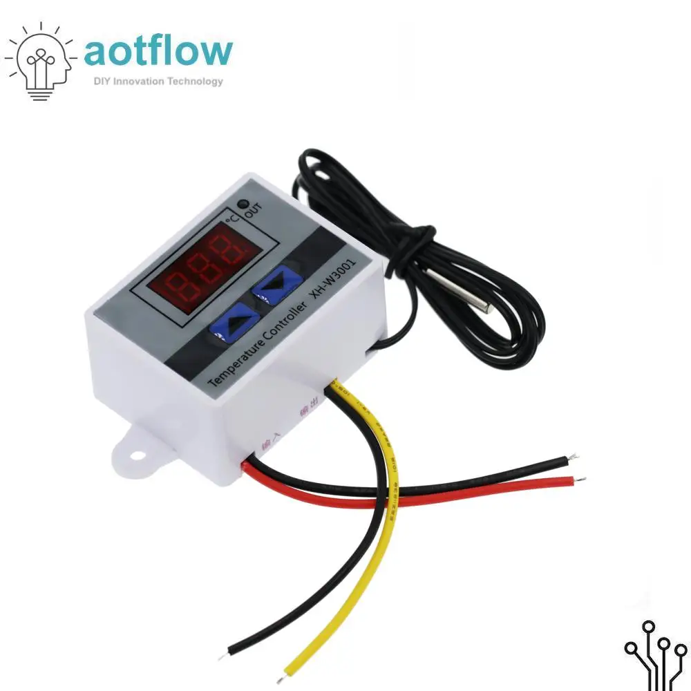 XH-W3001 12V/ 24V/ 110V /220V W3001 цифровой светодиодный Температура Управление 10A термостат