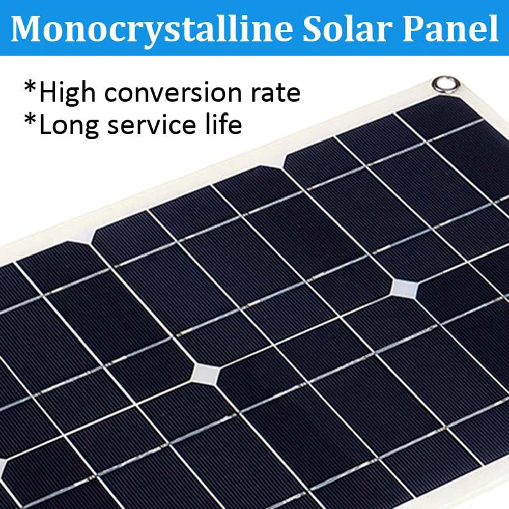

Hot Dual USB Output Monocrystalline Solar Panel Boat Charger with 10A Solar Charge Controller Regulator for Car Yacht Batterys