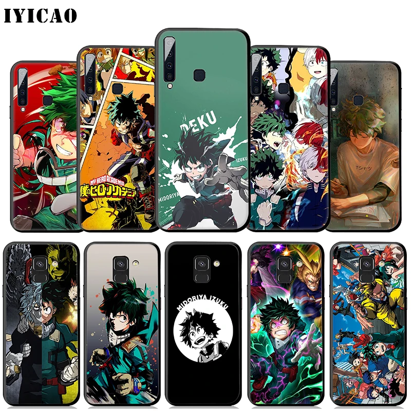 IYICAO My Hero Academy Anime Soft Case for Samsung Galaxy A9 A7 A8 A6 Plus 2018 A3 A5 2017 2016 &amp J6 Cover |