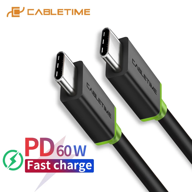 

CABLETIME USB Type C 2.0 Stand To USB Type-c Speed Cable Male 1m Usb C Typc To OTG USB C Charger For XiaoMi C200