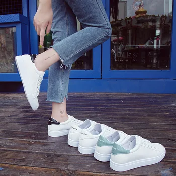 

Women's Shoes Korean Version of The Four Seasons Thick White Shoes Women 2020 New Round Head Students Wild Sports Casual Shoes
