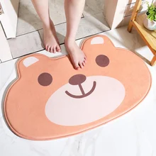 Мягкие Мультяшные коврики, ковер, коврик для дома, коврики для ванной комнаты, Нескользящий Впитывающий Коврик для спальни, дверной гобелен для спальни, декоративный ковер