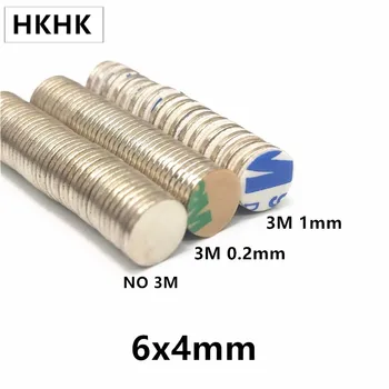 

6x4mm Neodymium Magnet Permanent Rare Earth Magnets 6x4 Super Strong Magnetic Sheets Imanes 6*4