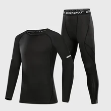 Костюм с длинными рукавами для мужчин и женщин; баскетбольный костюм; сезон осень-зима; детские колготки; Спортивный тренировочный костюм; быстросохнущая одежда для бега и фитнеса