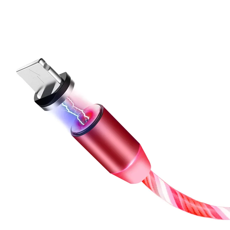 

Luminous Lighting LED Magnetic USB Cable Micro USB Type C Charger Fast Charging Magnet Charger Mobile Phone Wire Cord