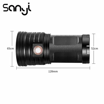 

T6 LED Flashlight Work Inspection Torch Super Bright 3 Modes Lantern Flashlamp Waterproof USB Recharging Lighting for Camping