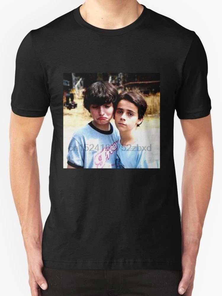 Finn Wolfhard Jack Dylan Grazer черная футболка мужские футболки |