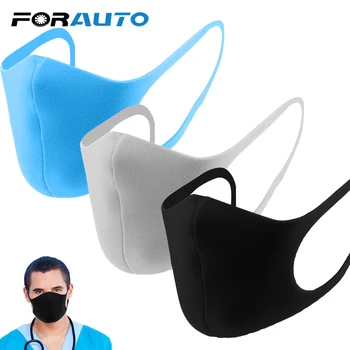 

FORAUTO 3pcs/pack Sponge Mouth Mask for Adult and Children Washable Reusable Anti Haze Dust Mouth Face Mask Carbon Masks