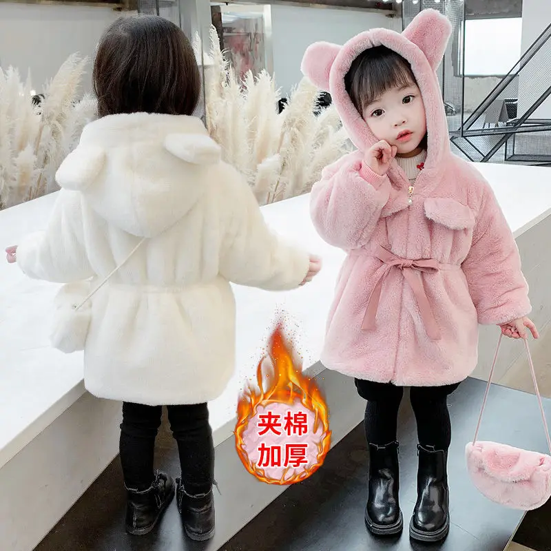 2021 Girls Kids �ܿ� �ĵ� ��Ʈ�� ����, �Ϳ���  ��¥ ���� ��ư �е� �β��� ������ ��Ʈ ��Ʈ�� ��� �Ƿ��� Overcoats