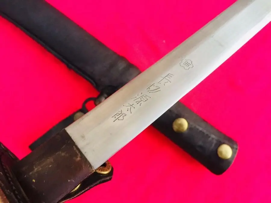 VintageMilitary японская армия Nco меч из углеродистой стали самурая Катана Меч OXhide ОБОЛОЧКА Полный Тан