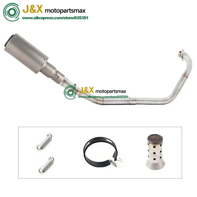 Полная выхлопная система мотоцикла Escape slip on для yamaha YZF R15 MT15 MT-15 2008- средняя труба глушителя DB-Killer