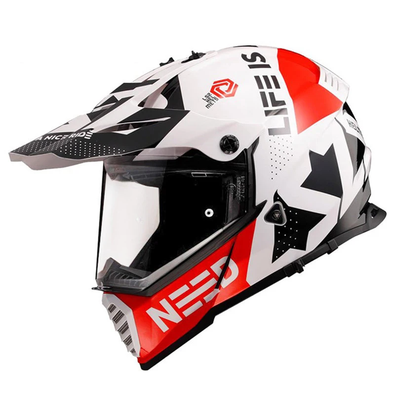 LS2 MX436 PIONEER EVO двойной спортивный мотоциклетный шлем для мотокросса вездехода Casco