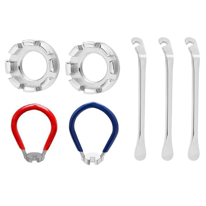 7 Pcs Bicycle Spoke Wrench Cycling Tools Kit Bike Spoke Wrench Bike