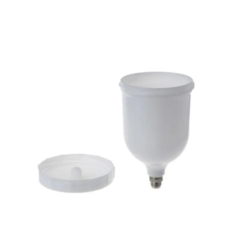 T600 600Ml Plastic Paint Cup Pot Spray Gun Sprayer Fast Mover Threaded Connector Jet Car Accessories