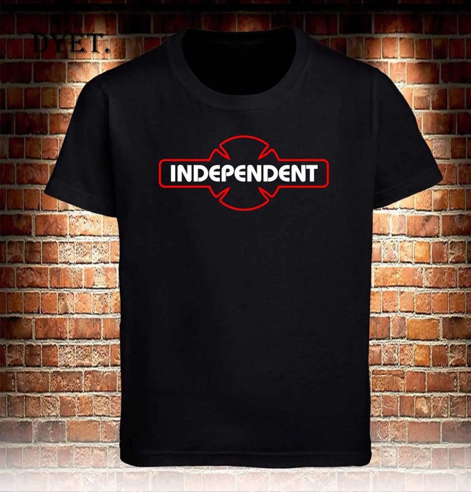 Черная футболка NEUES INDEPENDENT Trucks серая мужская Размер S-5XL классная Повседневная для